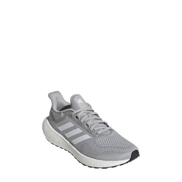 NWT adidas Unisex Pureboost 22 Running Shoe, Grey/White/Black-Size 7.5 US - Picture 1 of 3